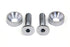 Colony Chrome Screw Set for Motor Mount to Cylinder Head - 9967-4